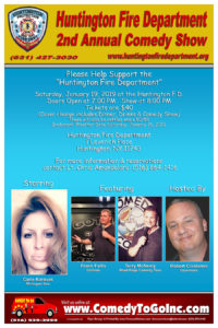 Long Island Comedy Fundraiser for Huntington Fire Department in Huntington NY