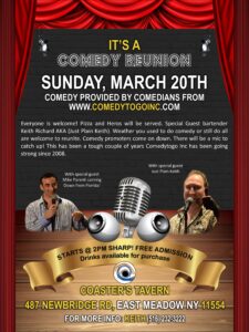 Long Island Comedy Fundraisers at Coaster's Tavern